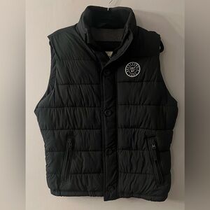 Vintage Abercrombie & Fitch Black Puffer Vest with Emblem